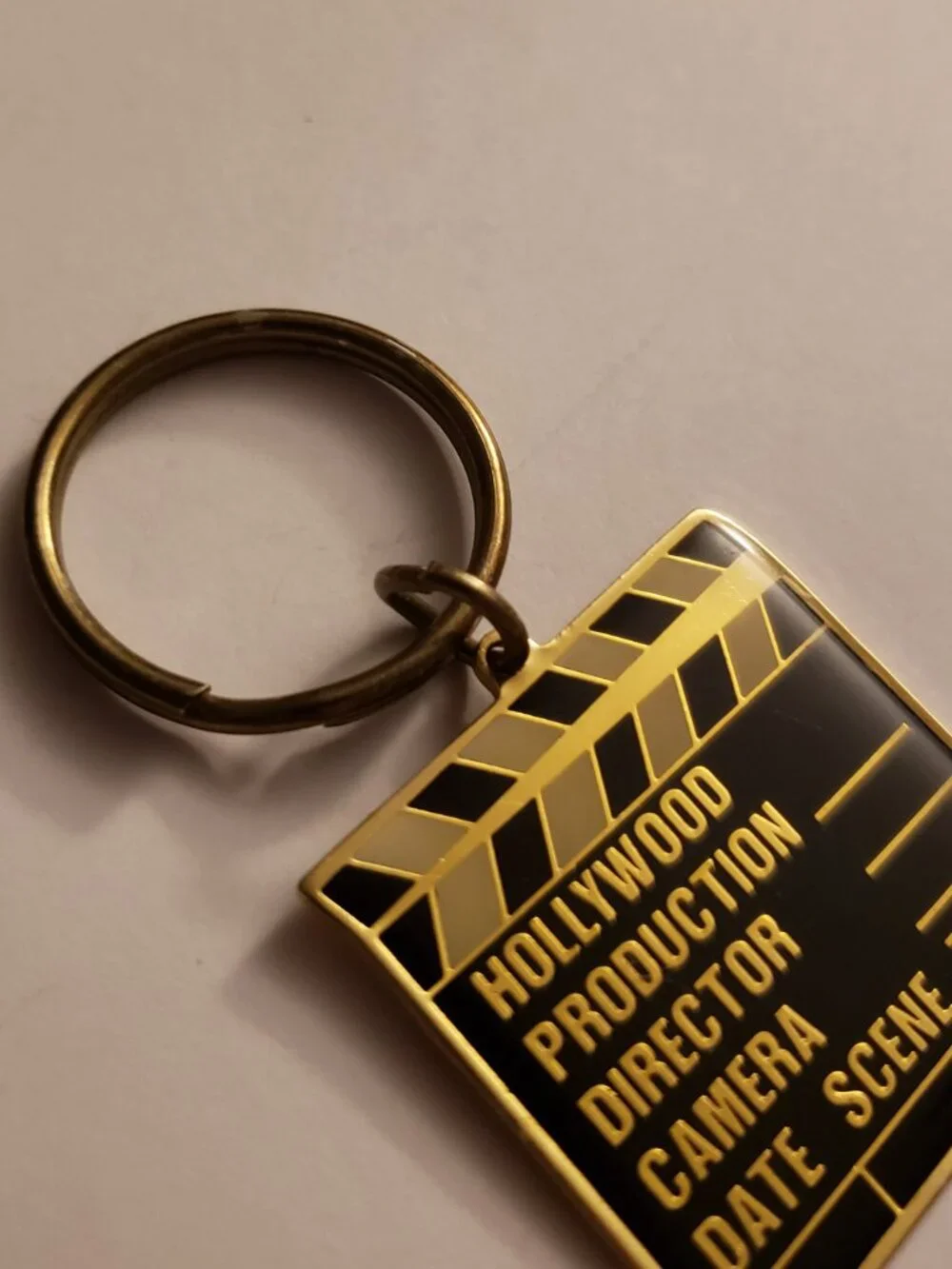 Hollywood Directors Clapboard Clapper Board Movie Keychain Key Ring Bag Charm